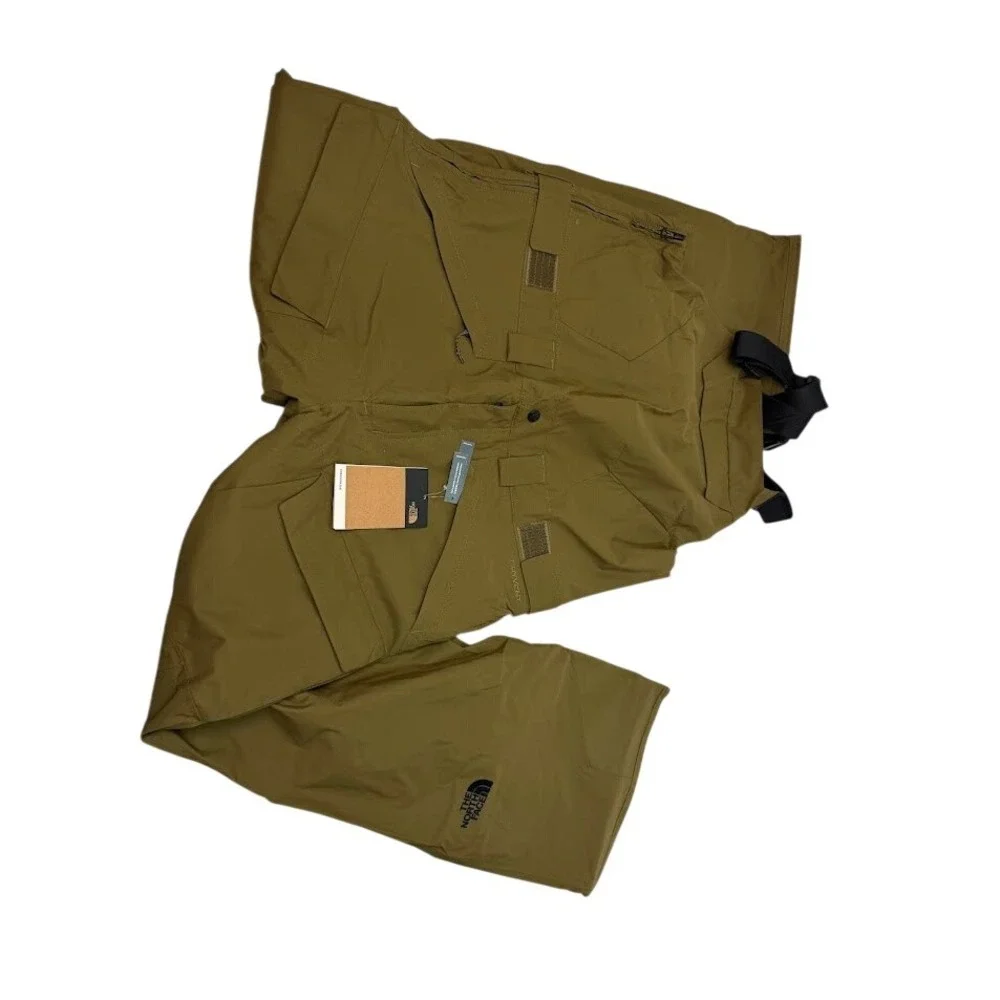 The North Face Freedom Bib Mens Military Olive Snowboard Ski Pants MEDIUM NWT